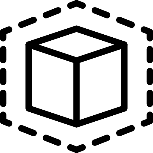 3d modeling edit tools print cube icon