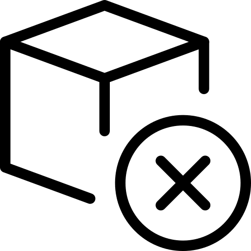 Cancel design print shapes and symbols icon