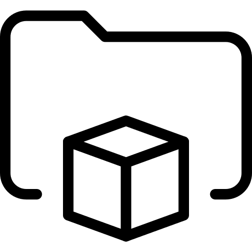 Folder design edit print icon