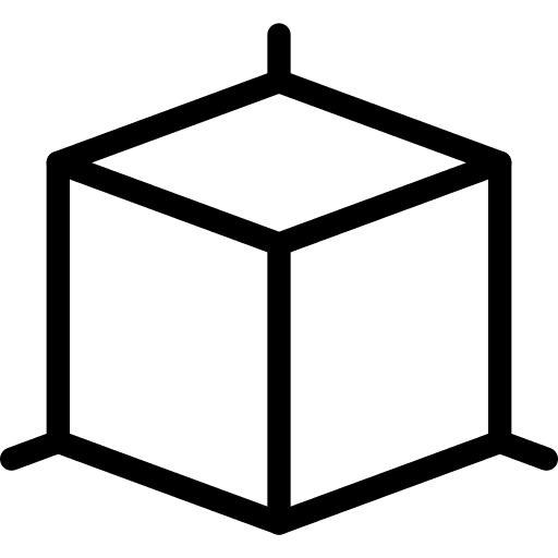 3d modeling print design shapes and symbols icon