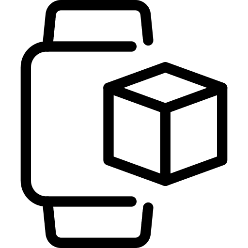 Smartwatch edit shapes electronics icon