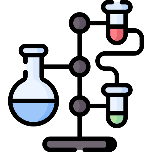 Experimental experimentation stand science icon