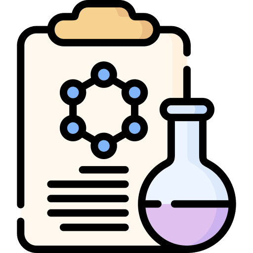 Medical report education science chemistry icon