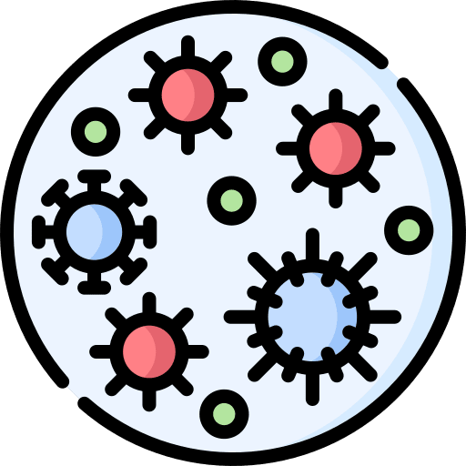 Microorganisms bacteria microorganisms medical icon