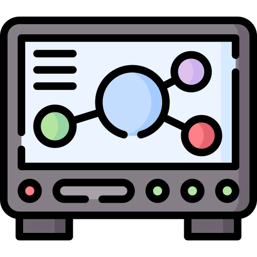 Molecules model nature biology icon