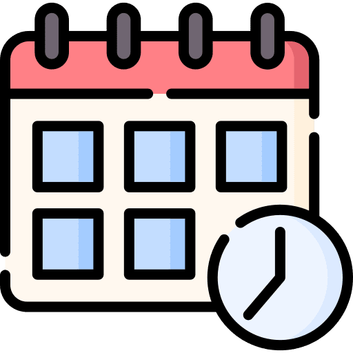 Schedule period organization calendar icon