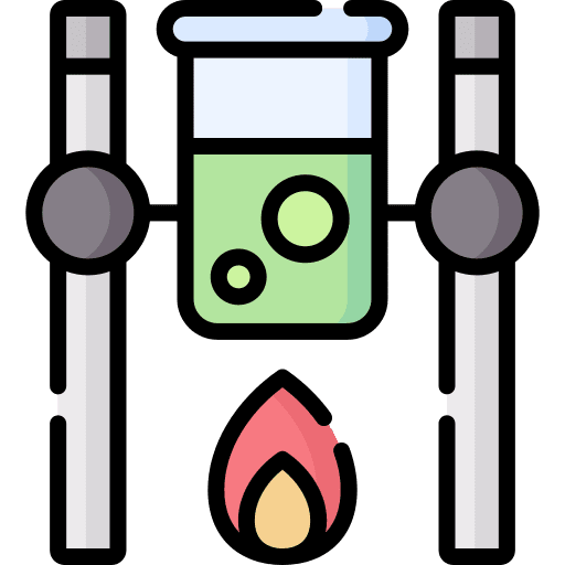 Chemical education bunsen burner chemistry icon