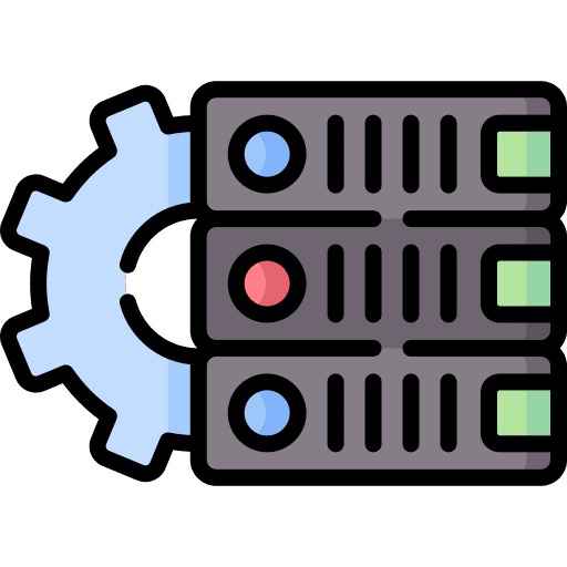 Data storage folder files and folders configuration icon