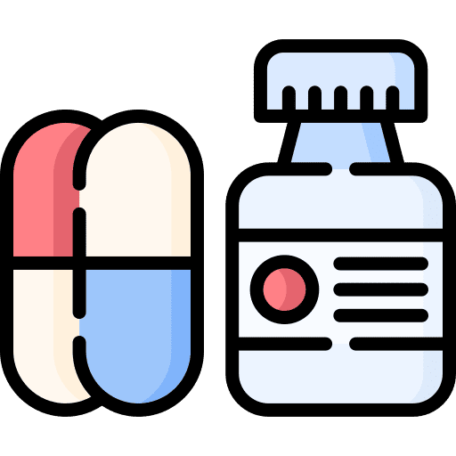 Capsules capsules bottle medication icon