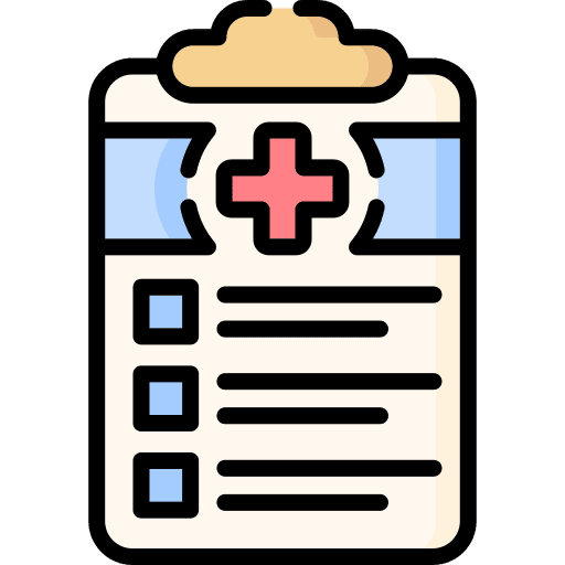 Medical report doctor health clinic health report icon