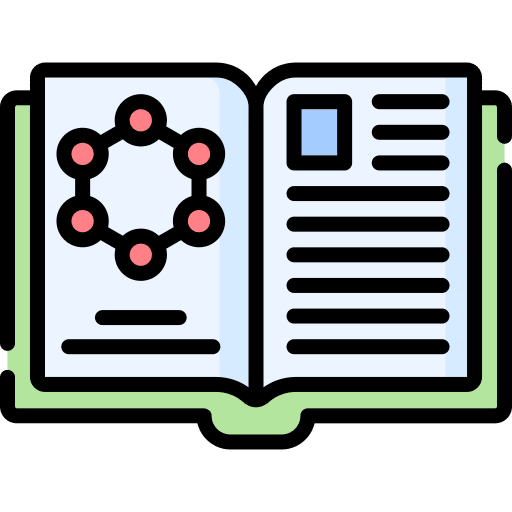 Science book vaccination laboratory vaccine icon