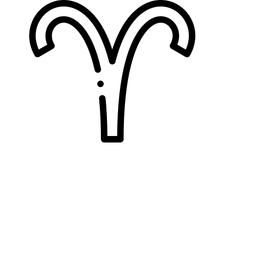 Aries horoscope constellation zodiac icon