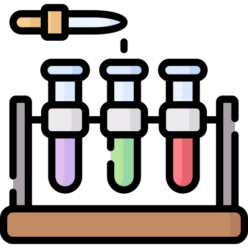 Chemical test tube test science icon