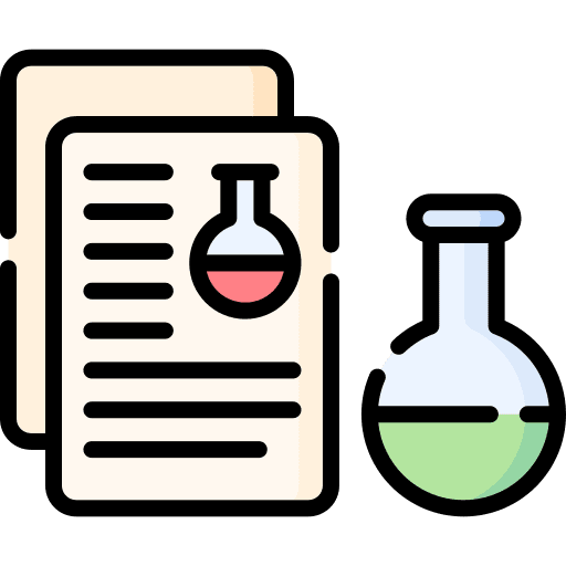 Chemistry report lab laboratory icon