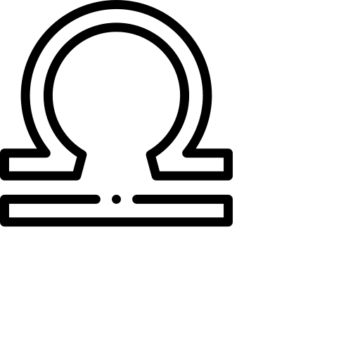 Libra shapes and symbols zodiac signs icon