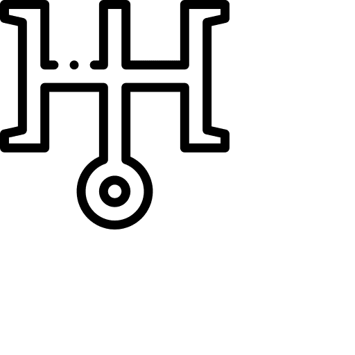 Uranus constellation signs esoteric icon