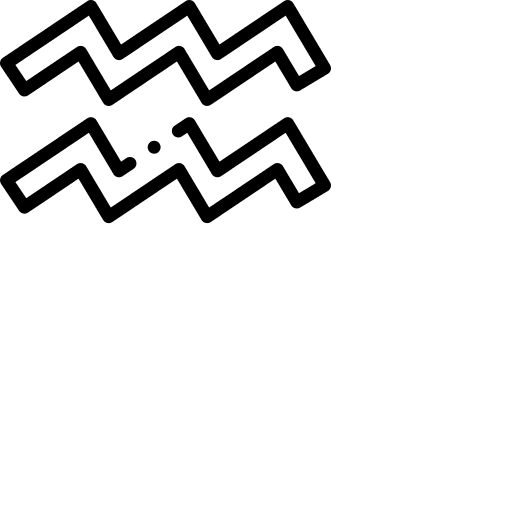 Aquarius aquarius zodiac astrology icon