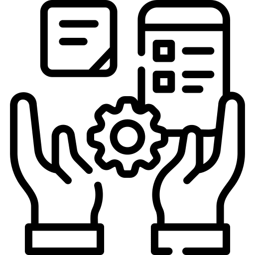 Productivity human resources business and finance gear icon