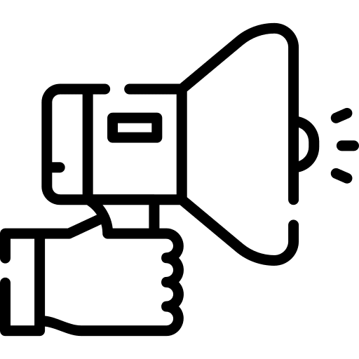 Broadcast megaphone technology broadcast icon