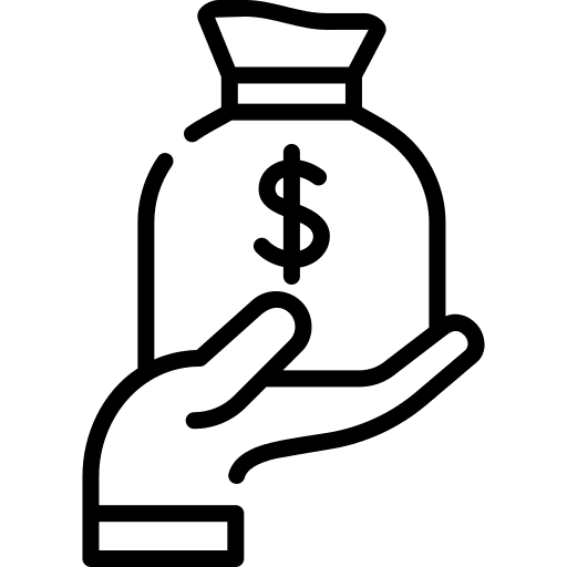 Money bag business and finance salary money icon