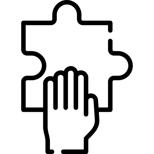 Skill puzzle business and finance jigsaw icon