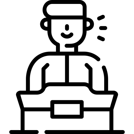 Speaker education speaker lecture icon