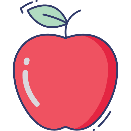 Apple fruit apple food and restaurant icon