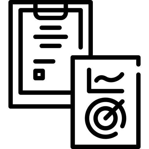 Planning business and finance planning strategy icon