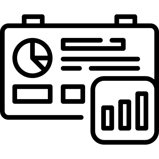 Presentation financial graphic finances icon