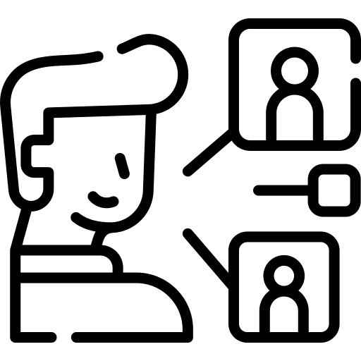 Relation people human resources relation icon