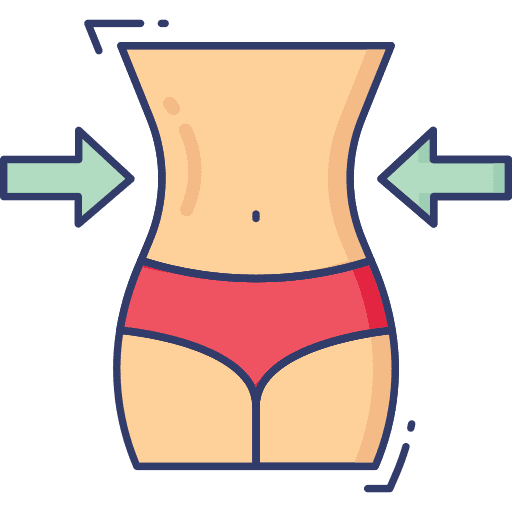 Waist waist slim healthcare and medical icon