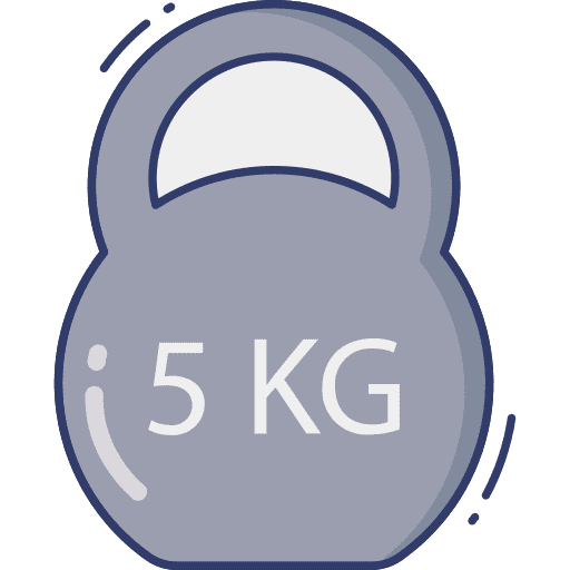 Weightlifting kettlebell exercise gym icon
