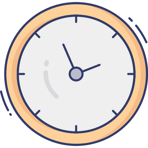 Clock idle time time and date icon