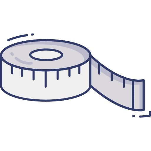 Measuring tape wellness measure measuring tape icon