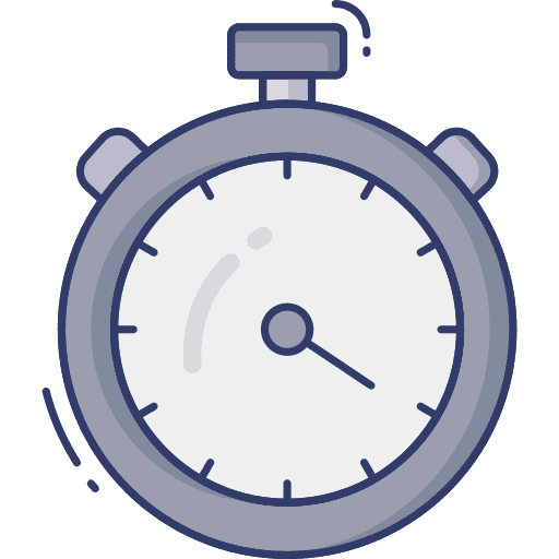 Stopwatch chronometer time and date clock icon