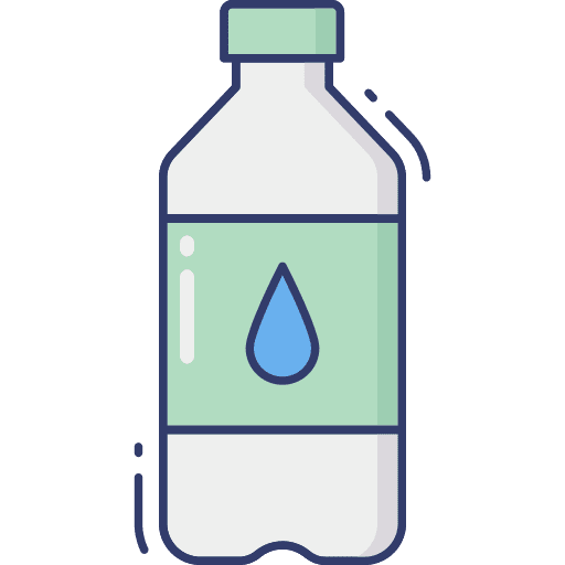 Water bottle drink water food and restaurant icon