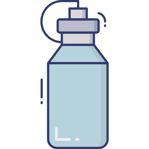 Water bottle gym food and restaurant bottle icon