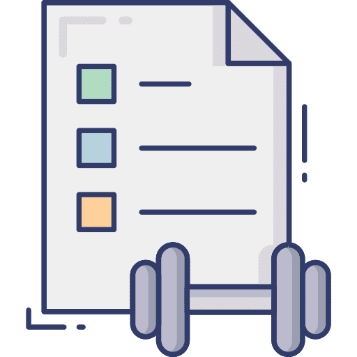 Dumbbell dumbbell list fitness icon