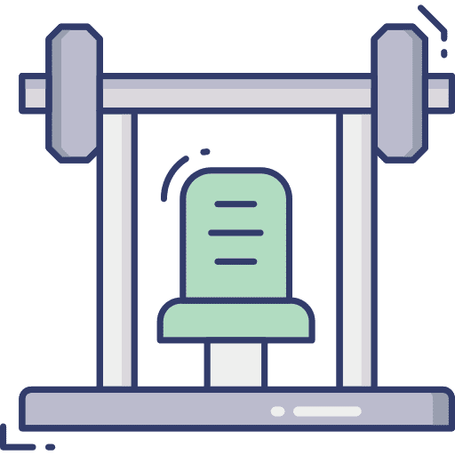 Gym machine fitness sports and competition gym machine icon