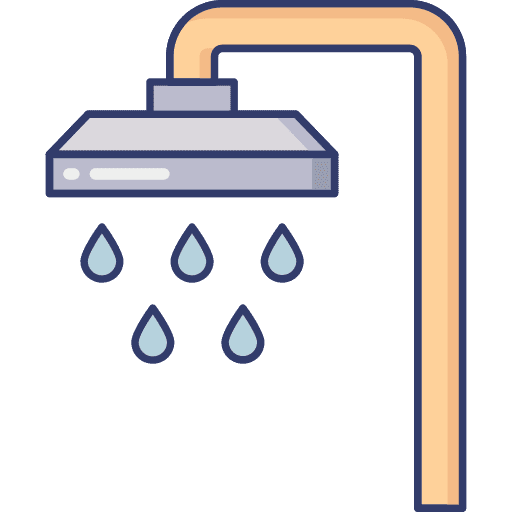 Shower furniture and household wash cleaning icon