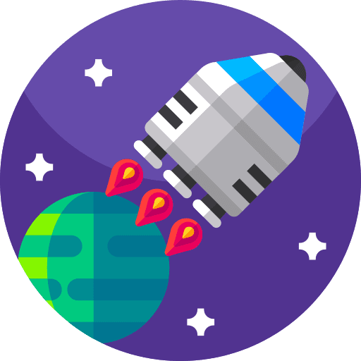 Apollo 11 universe spacecraft space ship icon