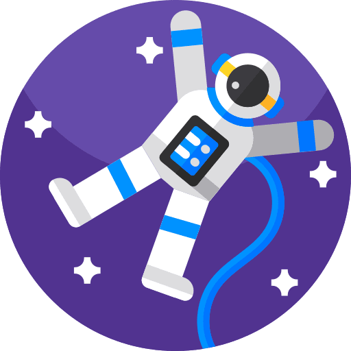 Astronaut astronomy universe professions and jobs icon