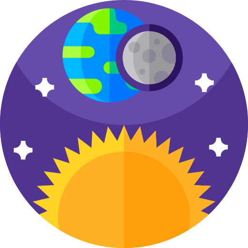 Eclipse science lunar planet icon