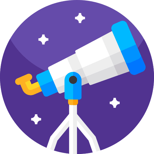 Telescope spyglass telescope vision icon