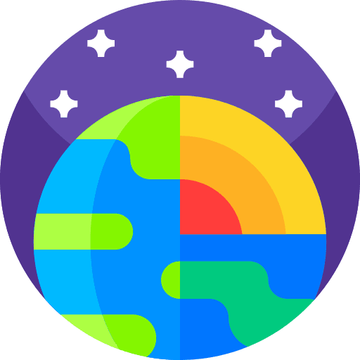 Earth global nature core icon