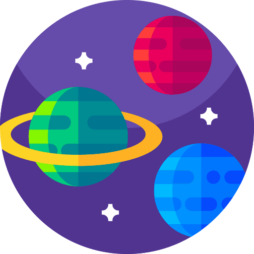 Planet science planet universe icon