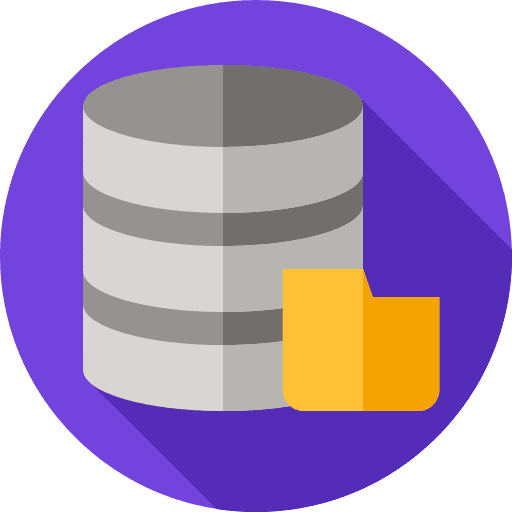 Database share network files and folders icon