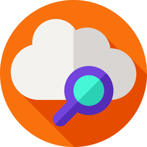 Cloud computing ui search interface icon