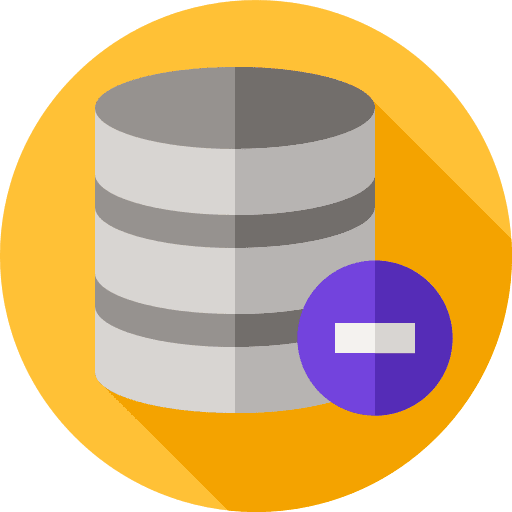 Database remove server database icon