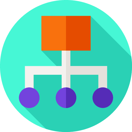 Diagram business organized diagram icon